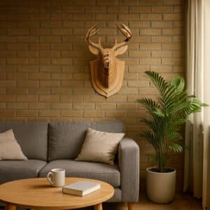 rendierkop voor aan de wand
